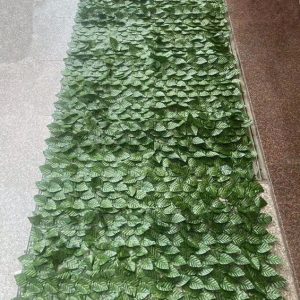 1M X 3M (3.33'X10') Artificial Linden & Andre Bunting Leaf Roll