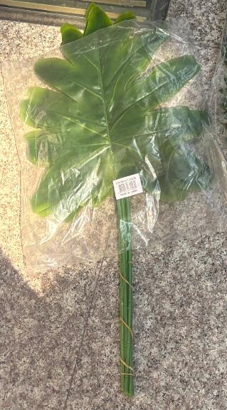 Artificial Monstera Old Spring Taro Leaf, Dark-Green 10"X12"X22" (6 pcs)