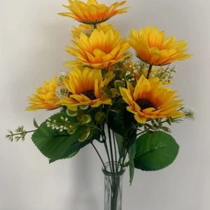 10-Head Sunflower Bouquet, 18inch