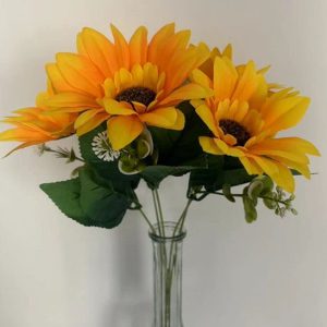 40CM FIVE HEADS 3 LAYERS  SUN FLOWER  72PCS/CS