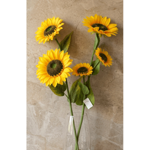 Artificial Multi-Head Sunflower Spray / Stem (Case)
