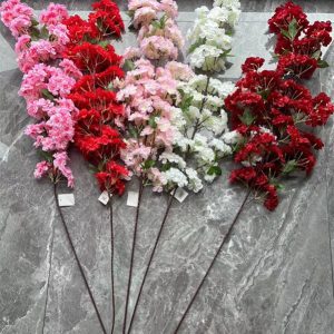 196-Head Faux Cherry Blossom w/Long Stem