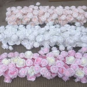 4ft x 1ft Artifical Rose Flower Table/Floor Runner (2 pcs)