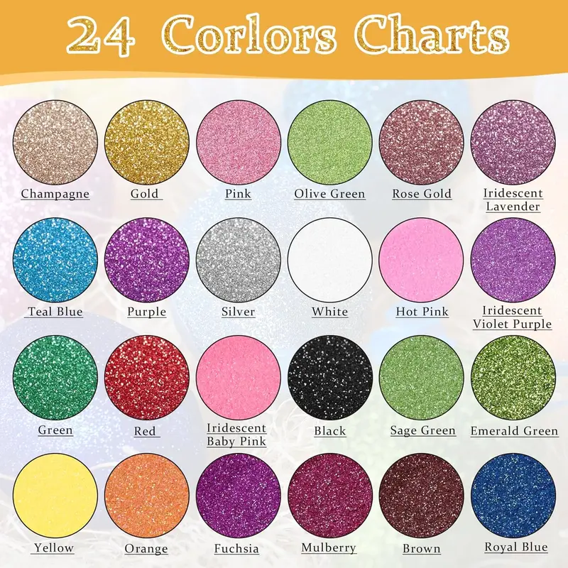 1lb/16oz Snow Glitter Flakes (Various Colors) - Image 2