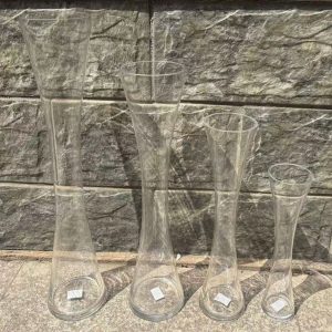 Doubled-End Trumpet Glass Vases (12" - 24")