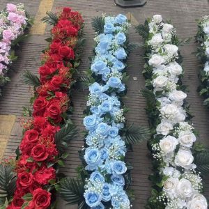 6ft x 1ft Artifical Rose Flower Table/Floor Runner