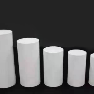 5 pc Metal Round Cylindrical for Dessert Table & Floral Column - White